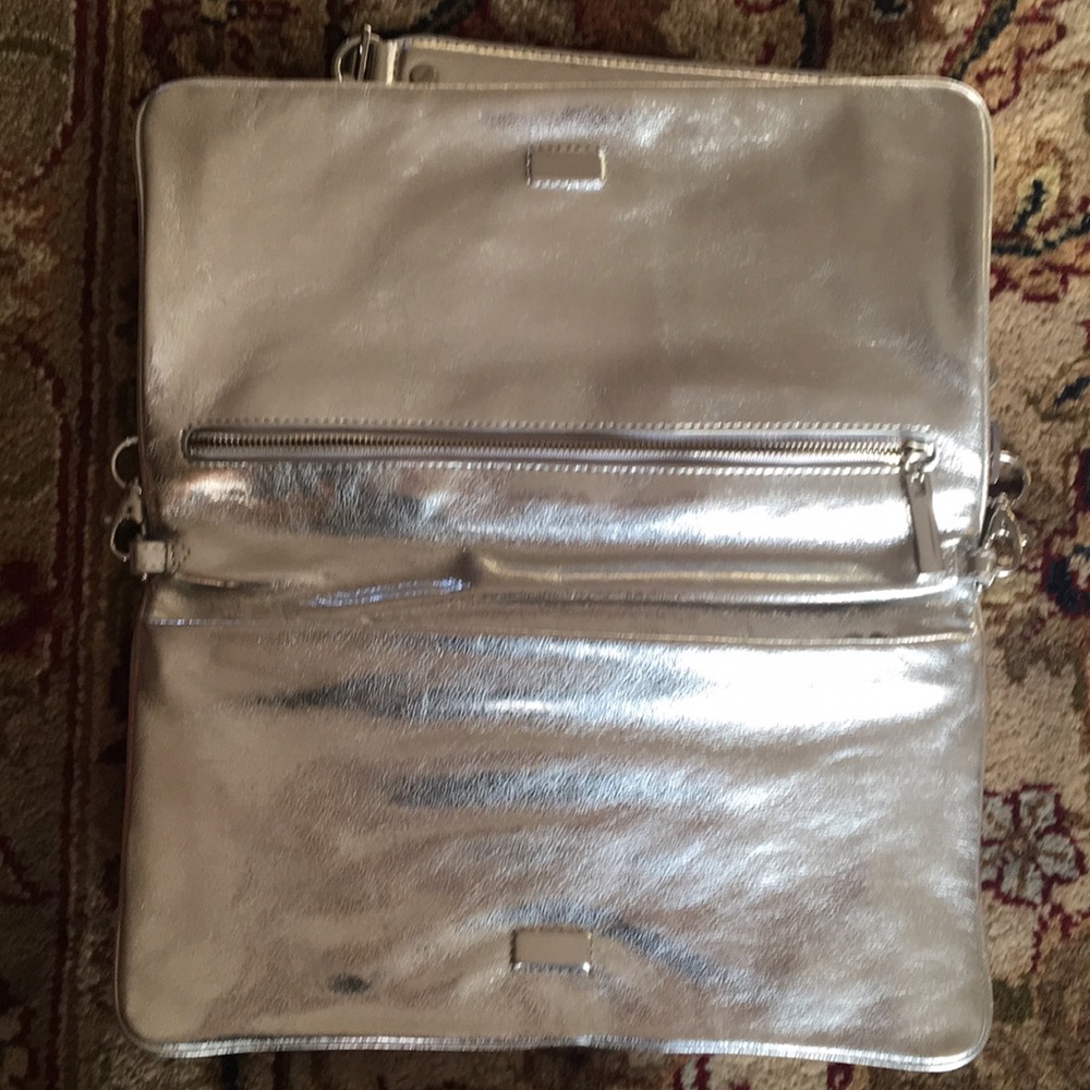 Tory Burch Silver Metallic Bag - image 2